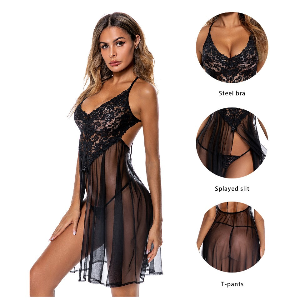 Women Lingerie Sexy Chemise Nightgown Lace Baby doll lingerie Dress